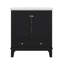 Ensemble de meuble-lavabo 30 po avec lavabo, armoire de rangement avec 2 portes à fermeture douce et un tiroir, tablette réglable