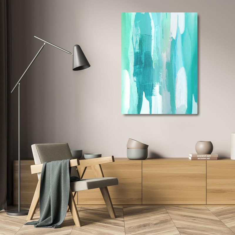 Ivy Bronx Hanson, Jackie Gallery, art sur toile tendue: Converge Aqua II, H 24 po x l 19 po