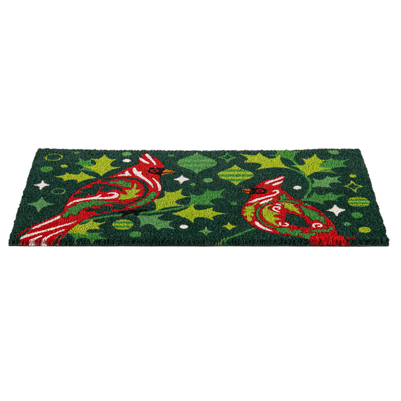 Tapis décoratif cardinal en fibre de coco
