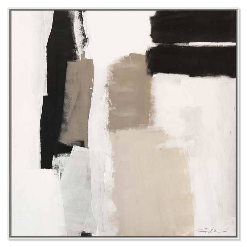 «Earth Scapes II-A» par Casa Fine Arts, Cadre flottant blanc, H 46,5 po x l 46,5 po x P 2 po