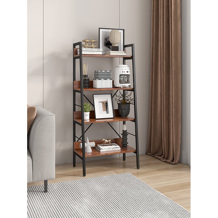 48 4 Tier Corner Shelf Black - Breighton Home