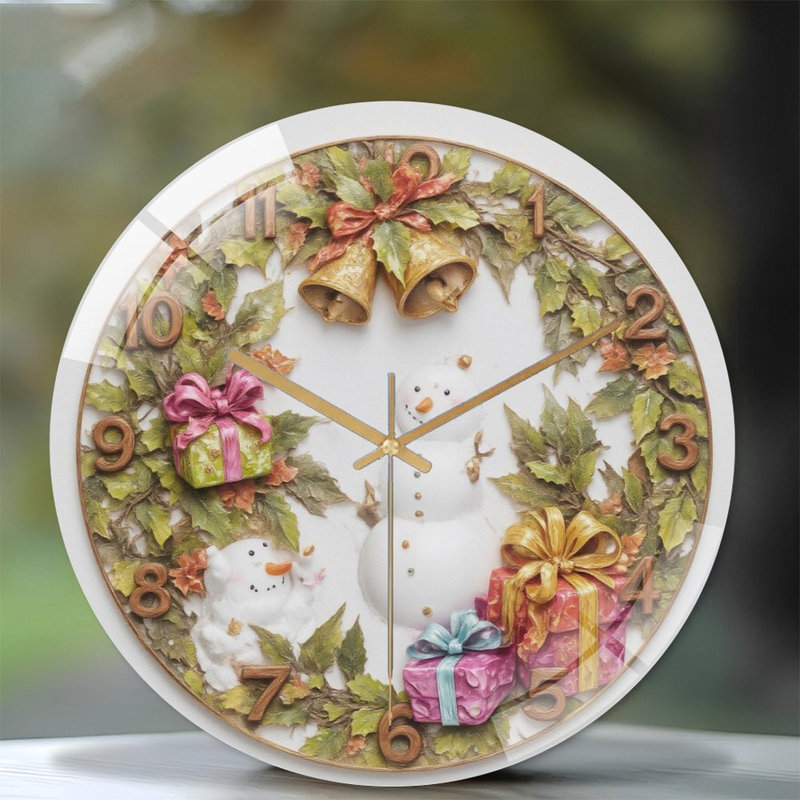 Horloge murale de Noël 12 po
