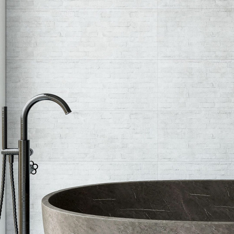 Dimensi 12 in. x 36 in.  Moon Spackle Ceramic Wall Tile (11.52 Sq. Ft. / Case)