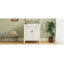 Meuble-lavabo de salle de bain rétro 30 po avec lavabo, fini faux vieilli, armoire de salle de bain rustique avec portes à fermeture en douceur et tablette réglable, conception à profil courbé, pieds en bois d'hévéa