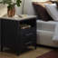 Mayfair 2 Drawer Wood and Marble Nightstand-450405338