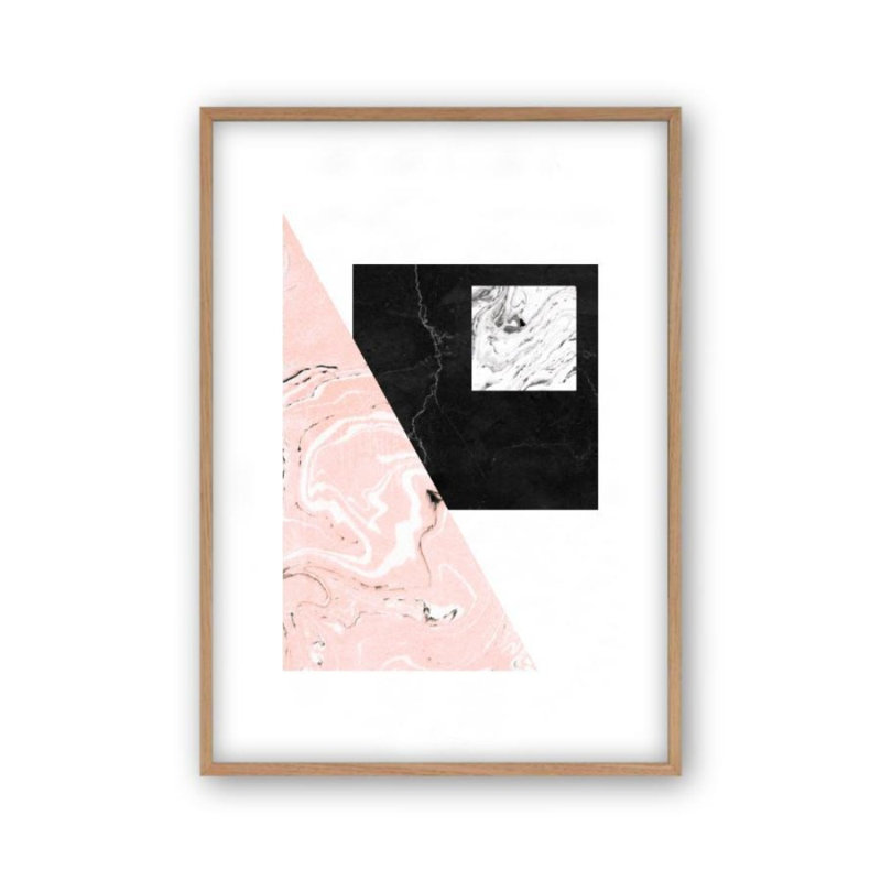 Print, Oak Frame, 41cm H x 31cm W x 2.5cm D