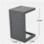 Table en forme de C CAPE CORAL ALU GRIS-1266769838