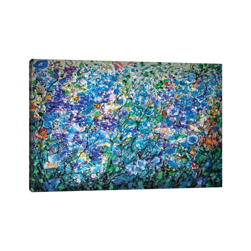 Dream Blue - Wrapped Canvas Painting, 30.48 cm H x 45.72 cm W