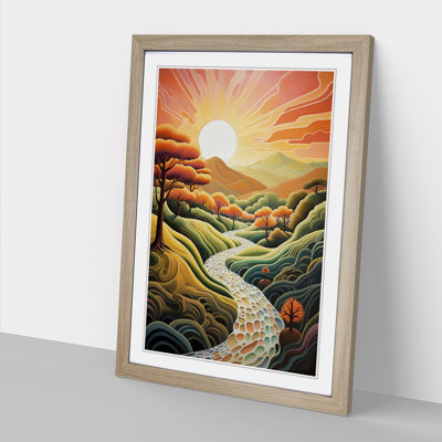 Landscape Deco No.2 - Framed Print