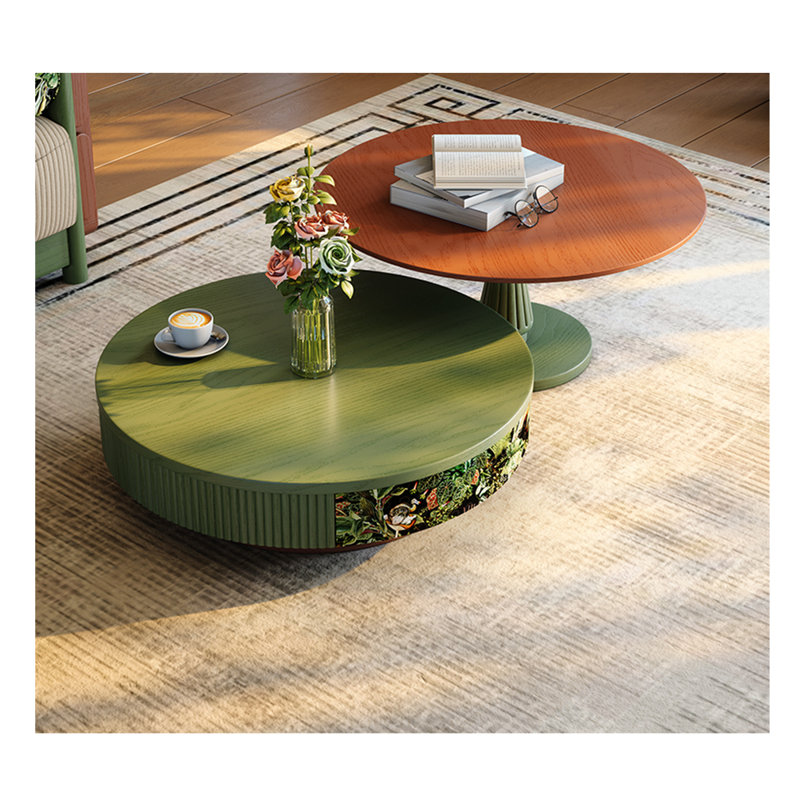 Table basse de style rétro minimaliste français