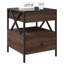 Daneli 40cm W Steel Bedside Table-2087432857