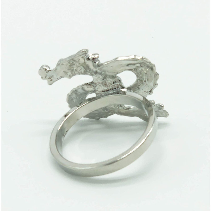 Rond de serviette en bronze bronze, ensemble de 4, Argent