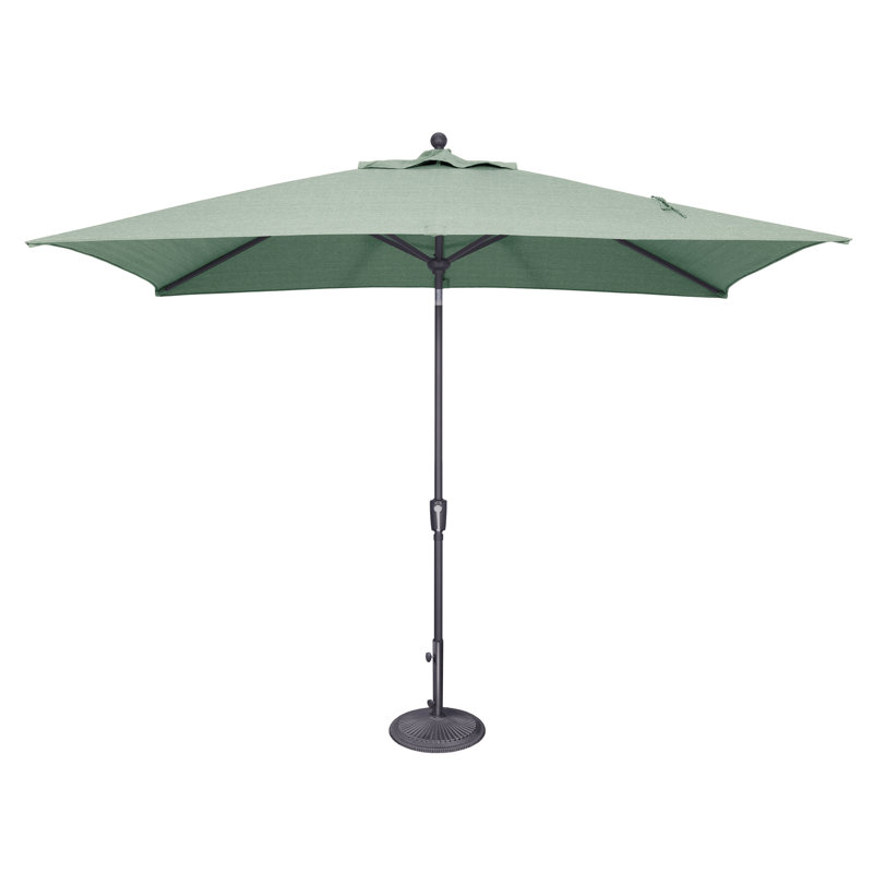 Parasol de marché rectangulaire 10 pi x 6,5 pi Launceston, Anthracite, Acrylique Sunbrella spa