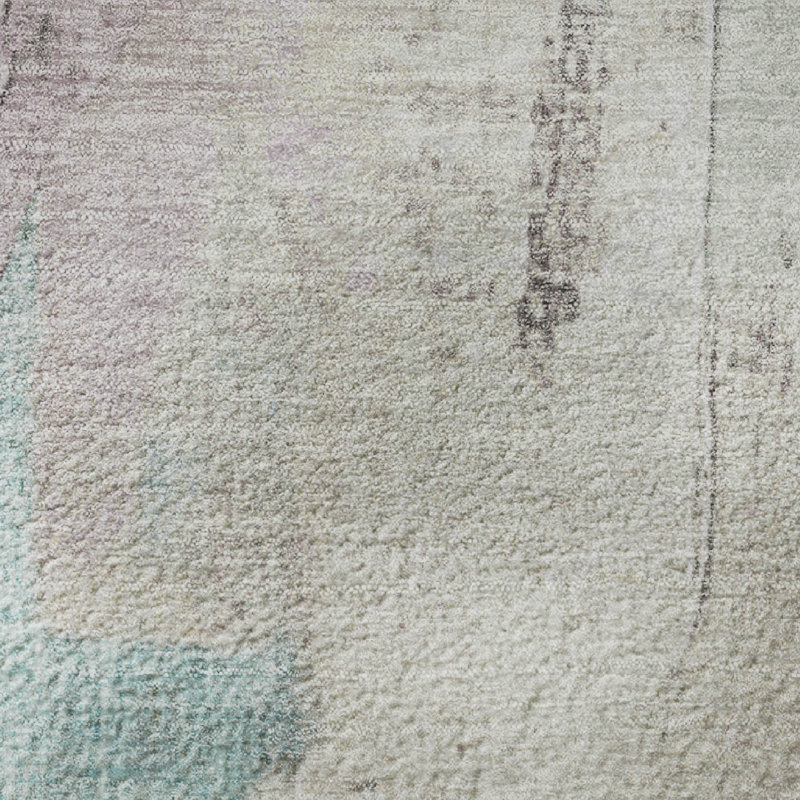 Premium Machine Washable Mouton Abstract Rug, Rectangle 5' x 7'6"