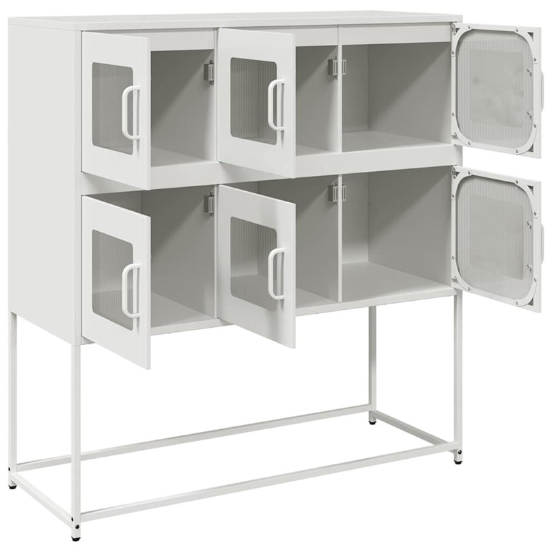 Sideboard 100.5X39x107 Cm Cold-Rolled Steel, White