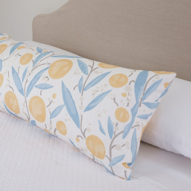 Mirabelle Fabric, Yellow/Sky
