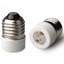 E27 to MR16/G5.3/G4 Lamp Holder Adapter for Industrial Lighting – Flame Retardant PBT – Heat Resistant Edison Screw Socket – LED/Halogen Bulb Compatible – Specification: E27 to MR16/G5.3/G4