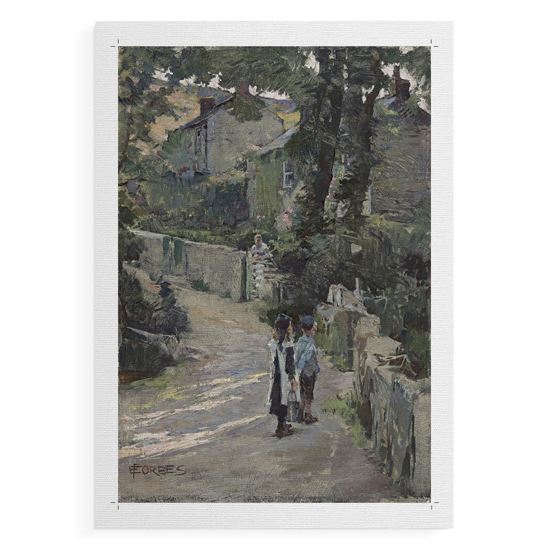Paysage rétro CXLII - Impression sur toile seulement - NON CADRE