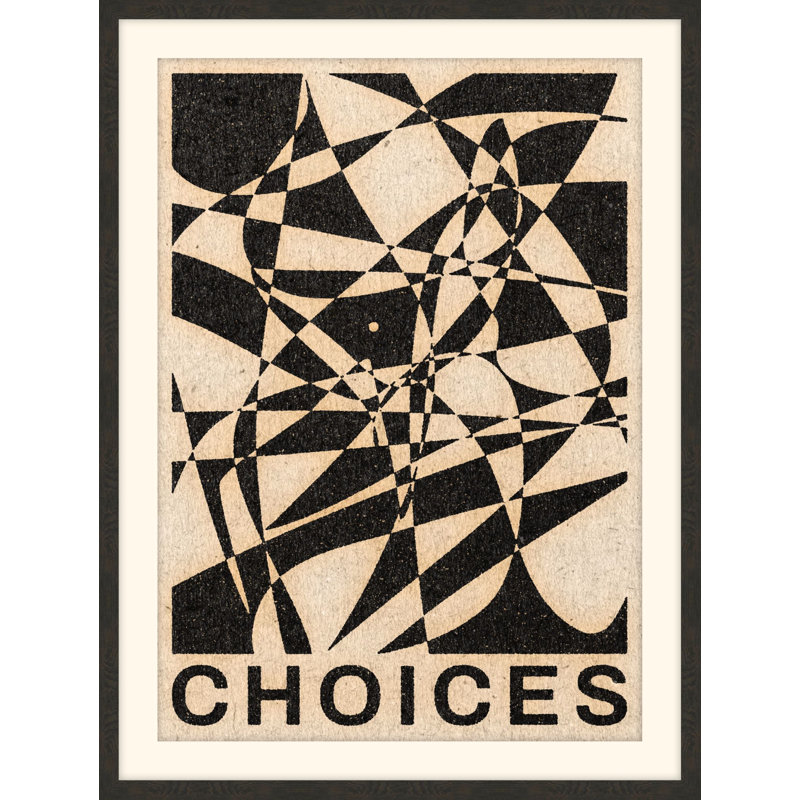 Choices 1 Print, 40" H x 30" W