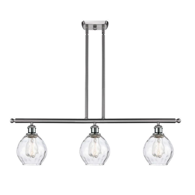 Jaron 3 - Light Kitchen Island Pendant, No Bulb Included, Brushed Satin Nickel