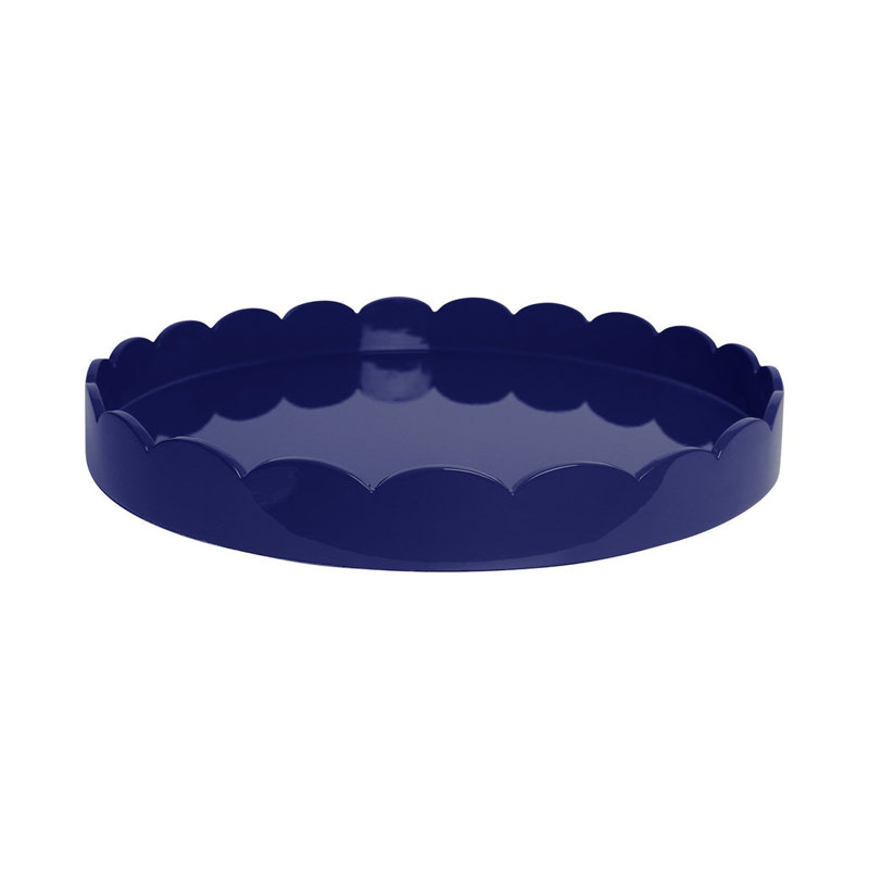Enamel / Lacquer Tray, 20" H x 20" W x 2" D, Navy