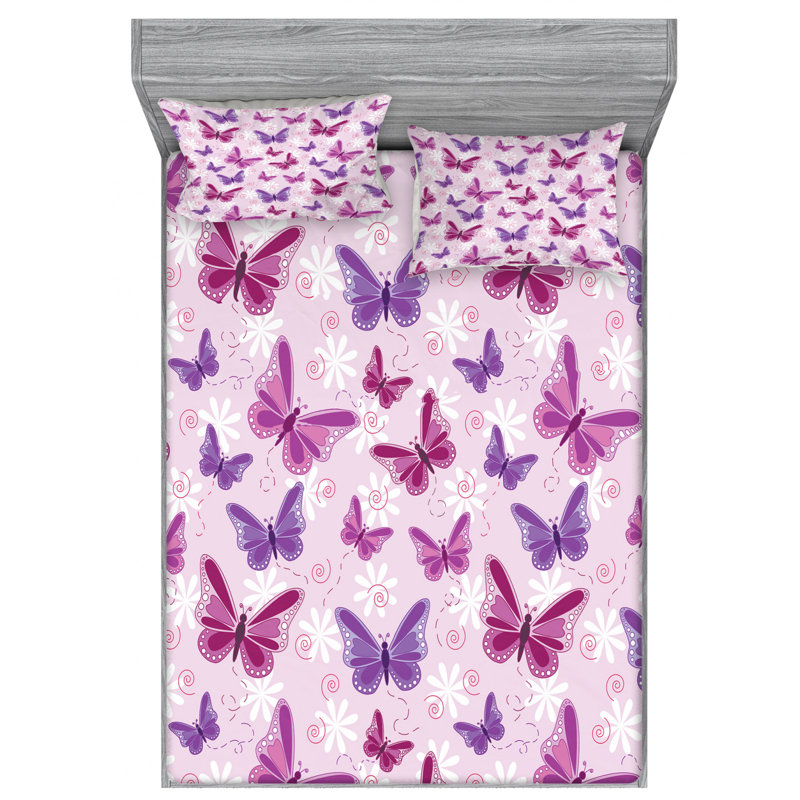 Microfiber Sheet Set, Full Sheet Set with Fitted Sheet