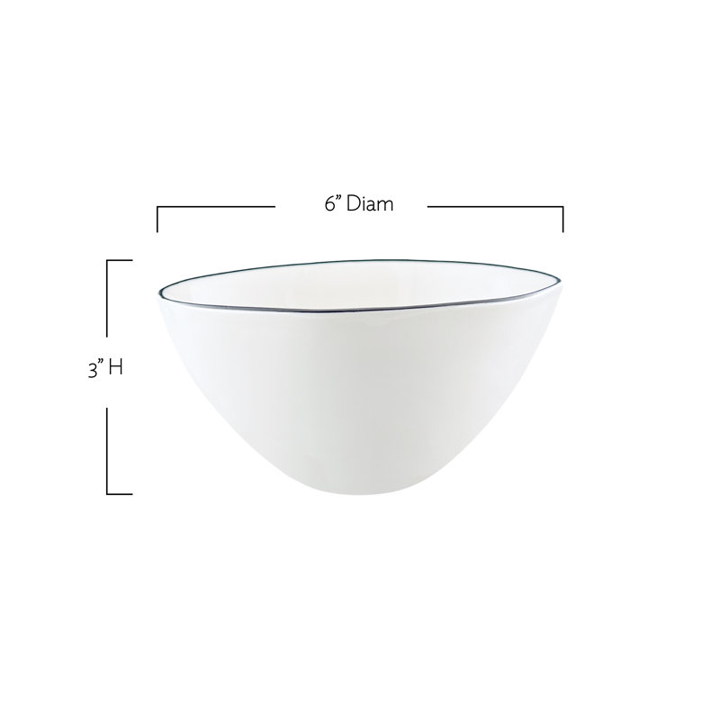 Abbesses Porcelain Cereal Bowl, Gray