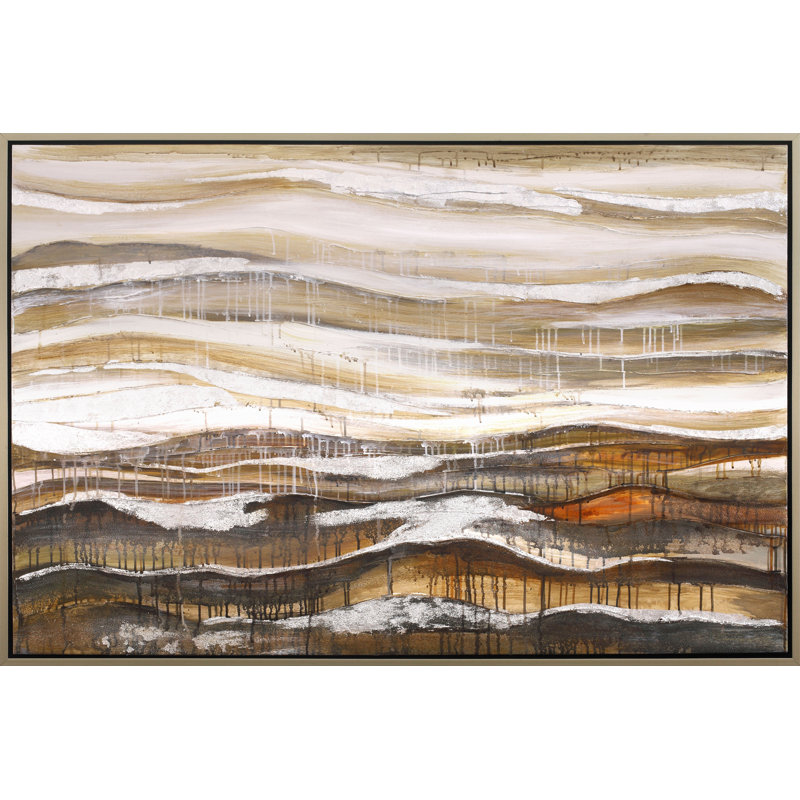 'Dunes' Acrylic Painting Print on Canvas
