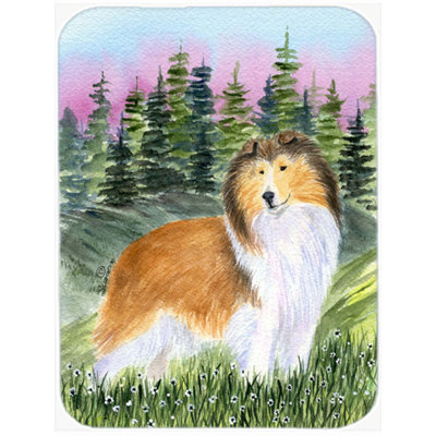 Planche à découper en verre caroline trésors sheltie