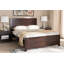 Plateforme en bois massif Louisville, lit double, brun espresso H 41,34 po x L 77,01 po x l 55,91 po-748947088-748947091