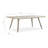 Extendable Rectangular Dining Table With 4 Host Chairs-139758183-139758184