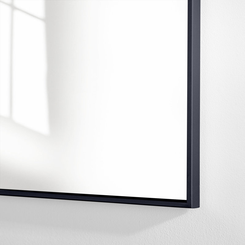 Sabine Metal Rectangle Wall Mirror, 36" x 30", Black