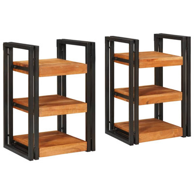 38cm W Solid Wood Bedside Table