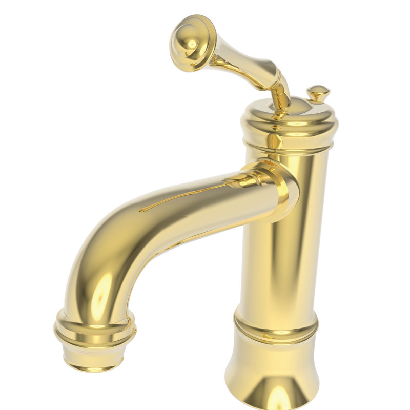 Astor Single Hole Bathroom Faucet with Drain Assembly, Forever Brass (PVD)