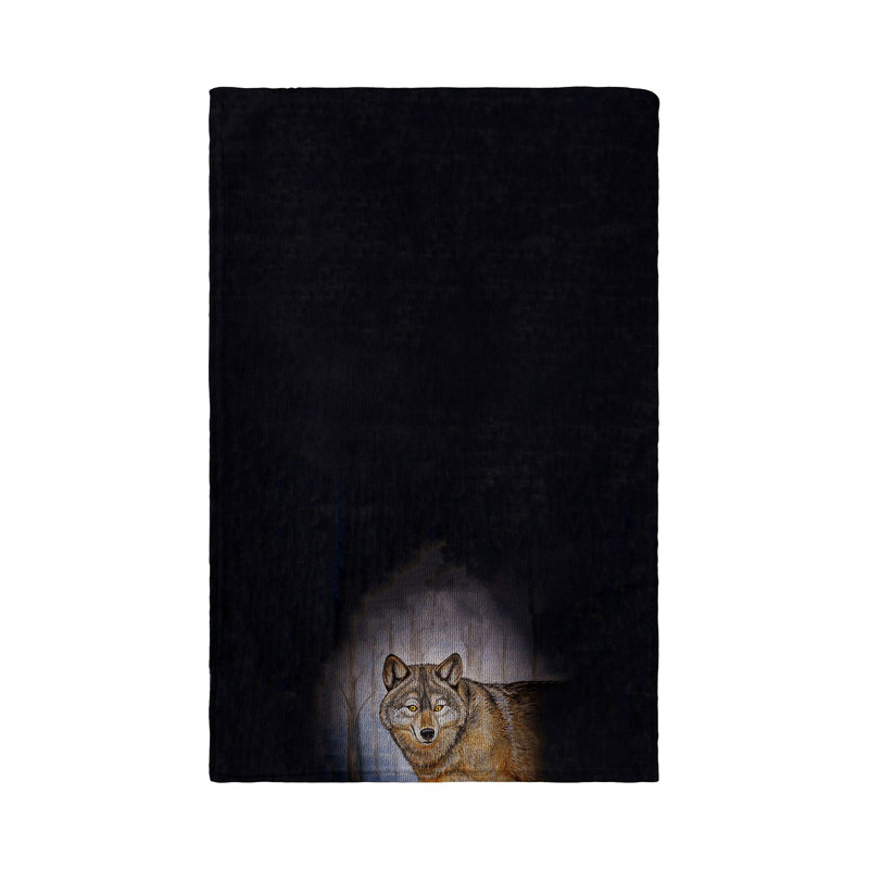 Serviette de thé loup