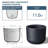 Small Concrete Round Planter / Pot With Drainage Holes-1218939148-1218939147