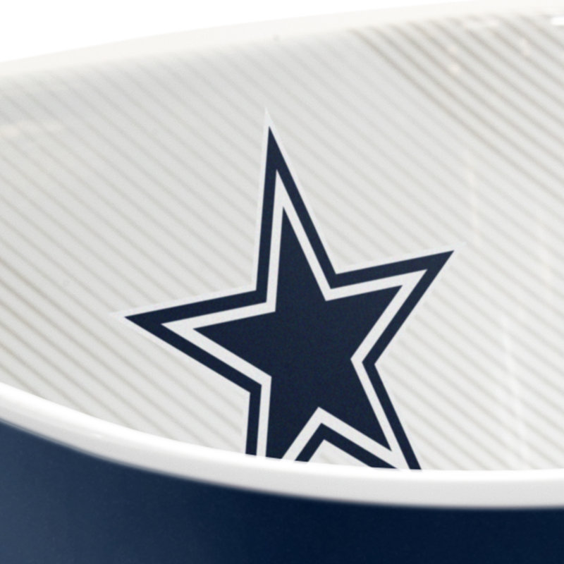 Dallas Cowboys Blue and White Melamine Sports Serving Bowl