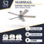 Ventilateur de plafond avec lumière DEL Marshall-54878036