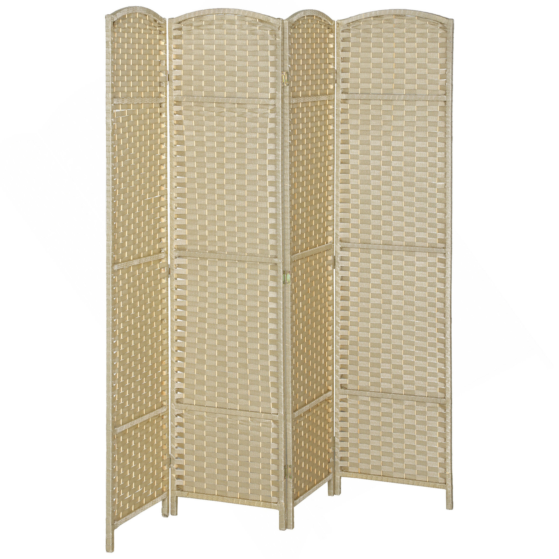 Latitude Run® 4 Panel Folding Room Divider Screen Privacy Screen ...
