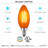 4.5 Watt (40 Watt Equivalent), B11 LED Candle Bulb, Colored Light Bulb, E12/Candelabra Base-128880325-128880324