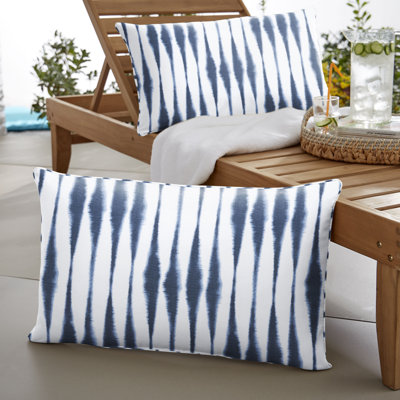 Allahna Outdoor/Indoor Corded Lumbar Pillow Set Of Two