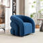 Fauteuil demi-tonneau rembourré et pivotant-1711897602