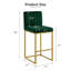 Tabouret de comptoir rembourré avec structure en métal (ensemble de 2)-1962796022
