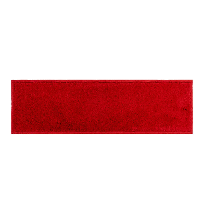 Tapis d'escalier antibactérien lavable sur mesure, Tapis de couloir 11 po x 26 po, Rouge