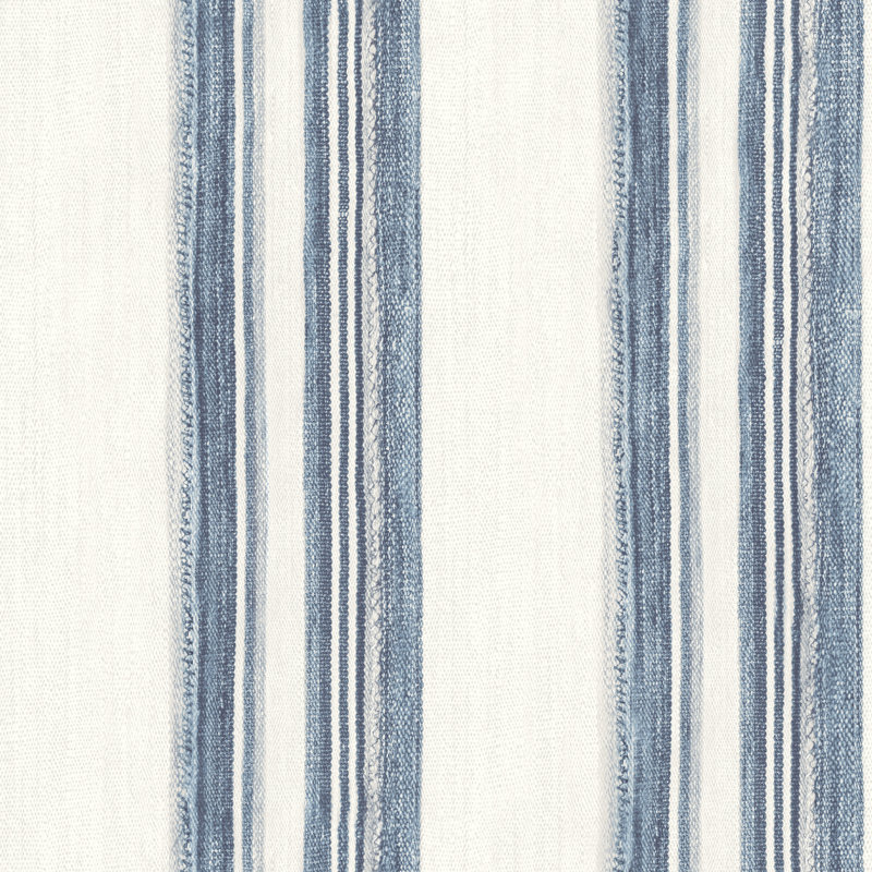 Loom Spun Indigo Wallpaper, Blue