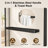 Cascada 36 W x 36 D x 72 H Neo-Angle Corner Shower Enclosure with 1/4 in. Clear Tempered Glass, Stainless Steel Frame, Safety Film & Easy-Clean Nano Coating, Base Not Included-121887966