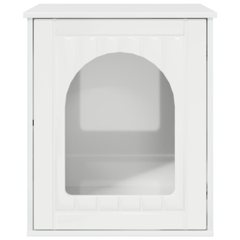 62 cm H Cat Tree / Condo, Gloss White