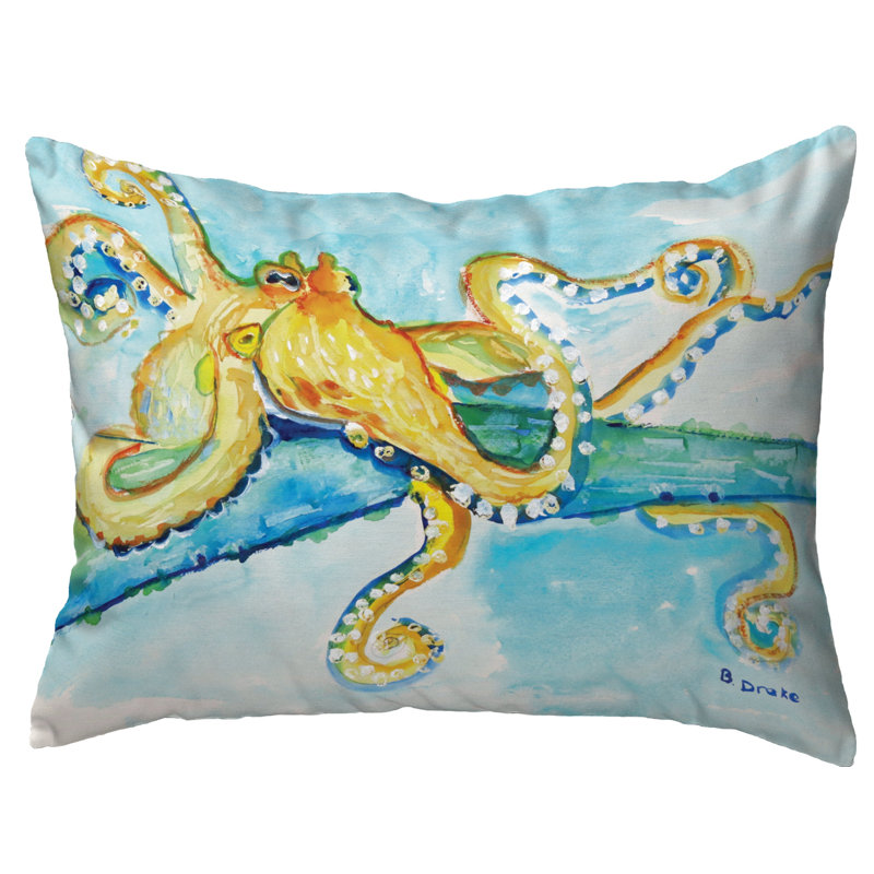  Housse et insert de coussin rectangulaire d'extérieur Octopus