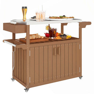 45.7 " W Kitchen Cart