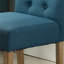 Ensemble de 2 chaises parsons capitonnées en bois massif Habit, bleu-140107284